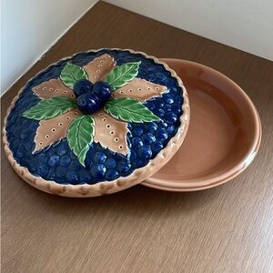 Vintage Blueberry Pie Dish